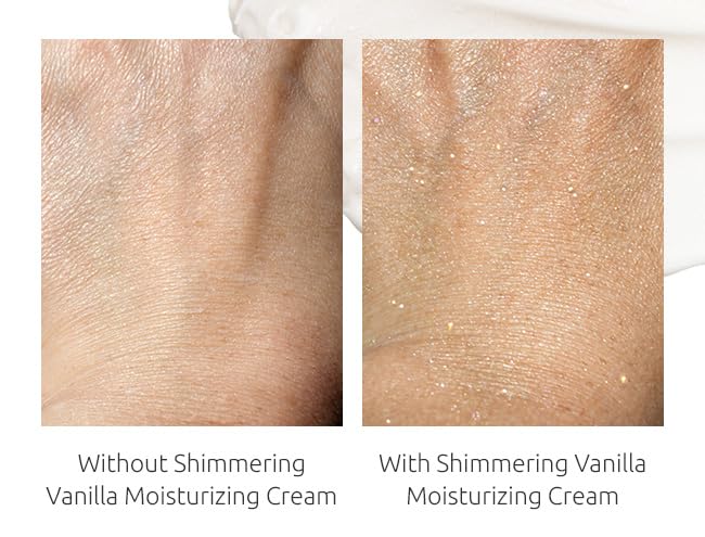 NATURE WELL Shimmering Vanilla Hydrate & Glow Moisturizing Cream For Face & Body, Intensely Nourishing & Softening, Delivers A Sparkling Radiance