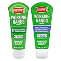 O'Keeffe's Working Hands Hand Cream Plus Night Treatment Cream Bundle - 3 oz Tubes (2 total) - Repairing Skincare for Cracked, Dry Hands
