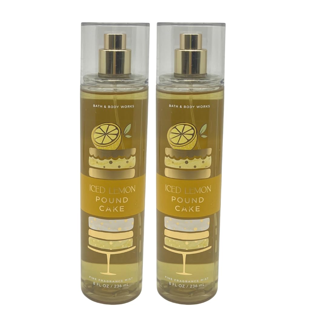 Bath & Body Works Iced Lemon Pound Cake Fine Fragrance Mist - Pack of 2