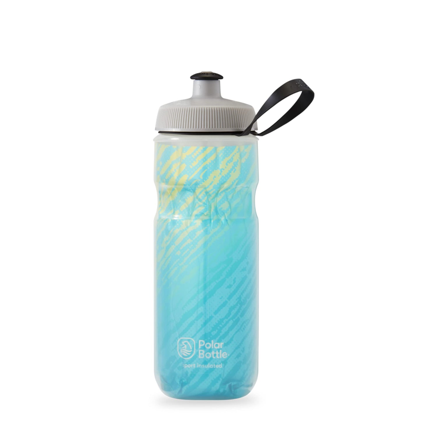 Polar Bottle - Sport Insulated 20oz Nimbus, Seaside Blue & Yellow - Leak Proof Water Bottles Keep Water Cooler 2x Longer than a Regular Reusable