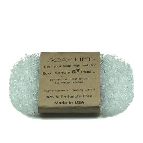 Soap Lift Bar Soap Saver 1/4 in. H x 4-1/2 in. W x 3 in. L Crystal Bio Plastic