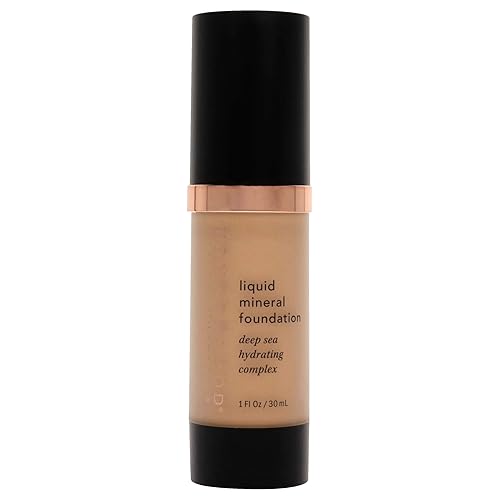 Youngblood Liquid Mineral Foundation, Sun Kissed | Lightweight, Dewy Full Coverage Makeup for Dry Skin | Poreless, Flawless Tinted Glow | Vegan