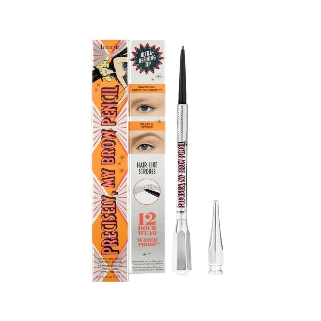Benefit Precisely My Brow Pencil Ultra Fine Brow Defining Pencil 0.08 g 0.002 oz #2.5 Neutral Blonde, 1 Count (Pack of 2) Beauty and Personal Care Benefit Default Title