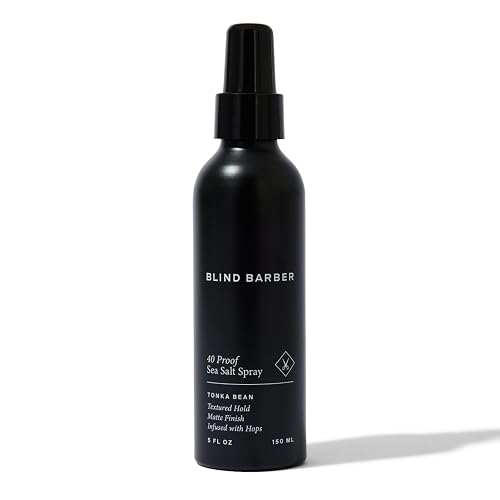 Blind Barber 40 Proof Sea Salt Spray for Men - Salt Water Hair Spray for Volume & Texture - Water-Based Matte Finish with Light-Medium Hold - Enhances