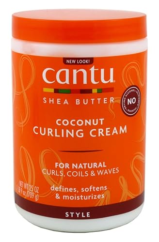 Cantu Shea Butter Coconut Curling Cream 25 Ounce (Pack of 3)