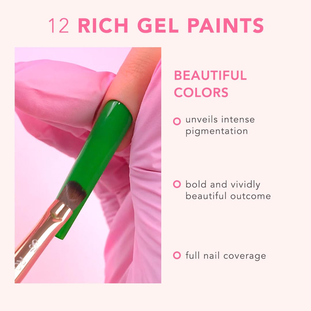 KIARA SKY Professional Nails Gel Art Pod - Ultra Pigmented Gel Art Paints (Leaf It Alone) Vibrant Green Beauty & Personal Care KIARA SKY
