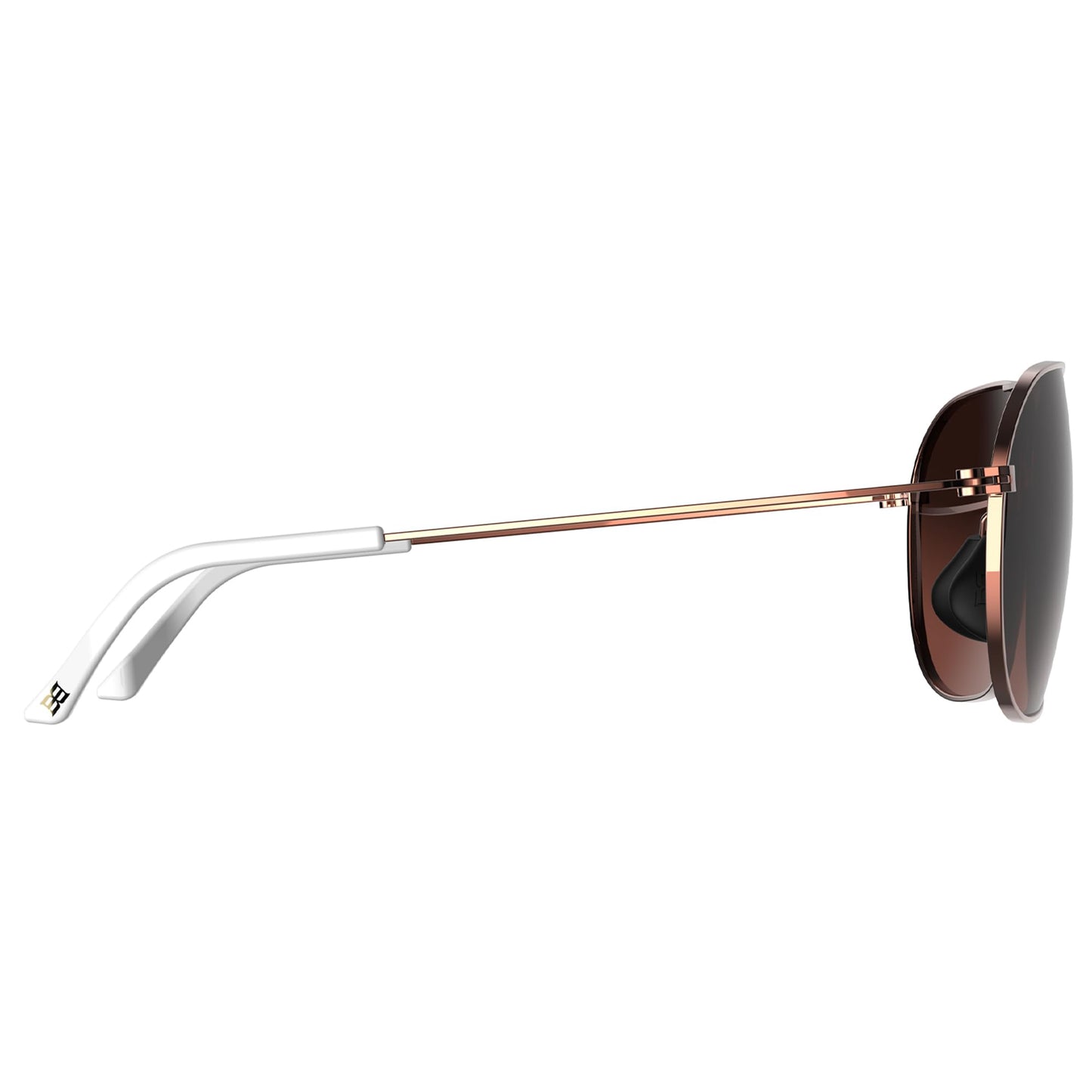 BEX Ranger Polarized Sunglasses Men Women - UV Protection Fashion Eyewear (ROSE GOLD/BROWN)