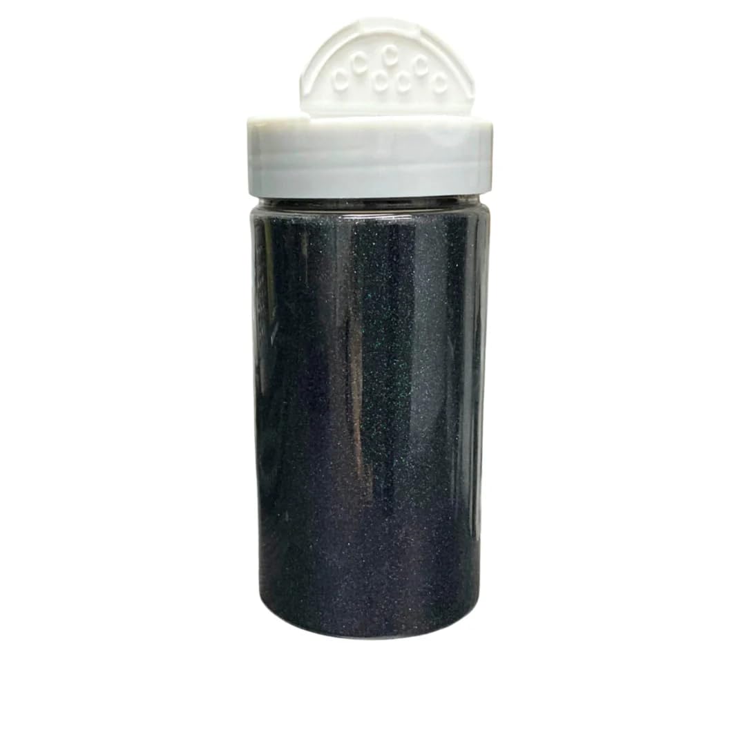 Mardi Gras Spot 8oz Glitter - Holographic Black (Each)