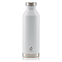 MIZU - V8 Water Bottle | 26 oz. Double Wall Stainless Steel Vacuum Insulated | Narrow Mouth with Leak Proof Cap | Multiple Colors | BPA Free, White