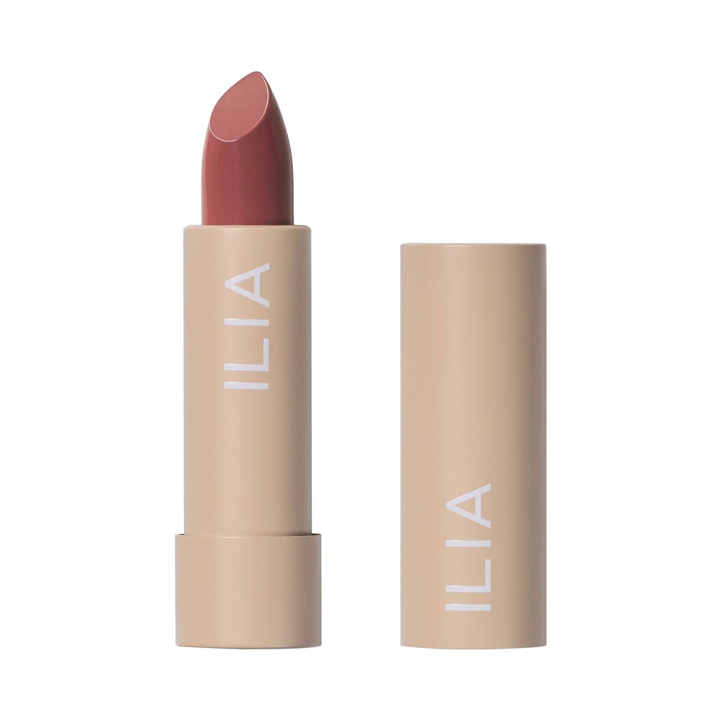 ILIA - Color Block Lipstick | Non-Toxic, Vegan, Cruelty-Free, Hydrating + Long Lasting, No Budge Color with Full Coverage (Wild Rose (Mauve With