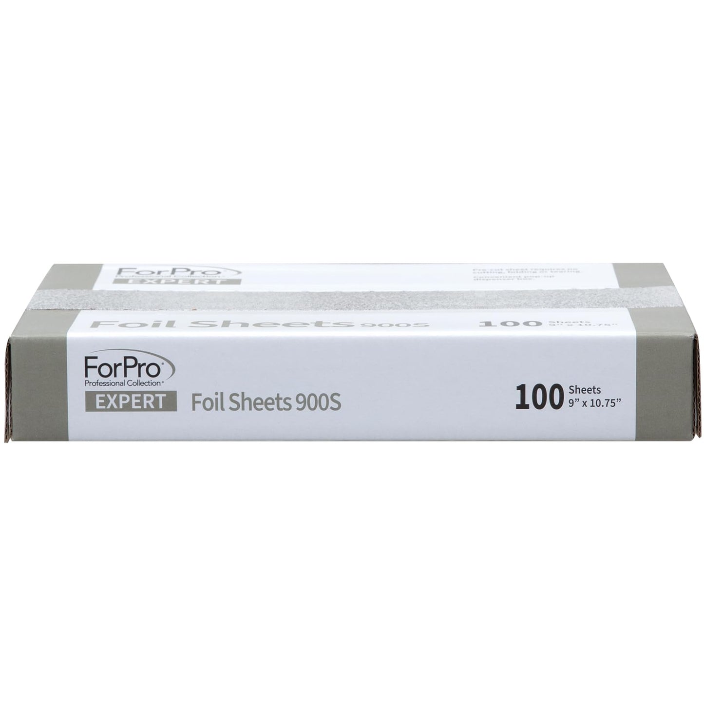 ForPro Expert Embossed Foil Sheets 900S, Aluminum Hair Foils for Color Application and Highlighting Services, Food Safe, Pop-Up Dispenser, 9” W x
