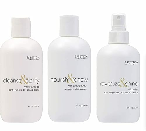 Estetica Designs Cleanse Wig Shampoo & Norish & Renew Conditioner & Wig Shine