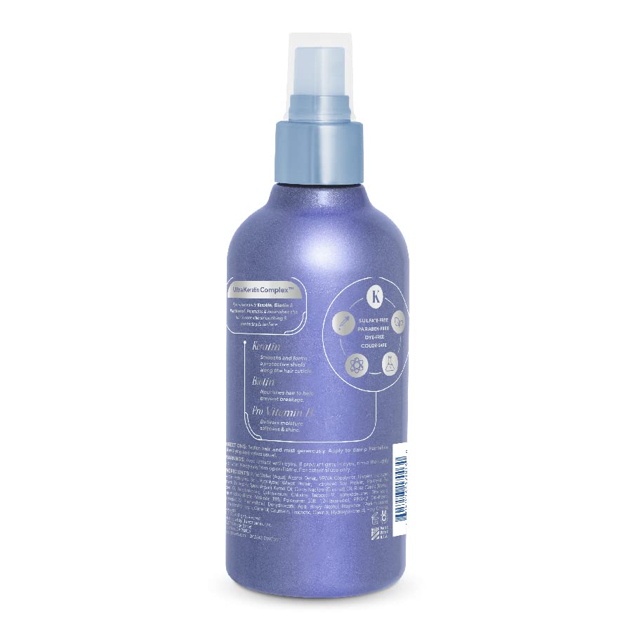 Infusion K Heat Protectant Styler with UltraKeratin Complex - Prevent Heat Damage & Breakage | Control Frizz & Enhance Shine | Color Safe, Paraben