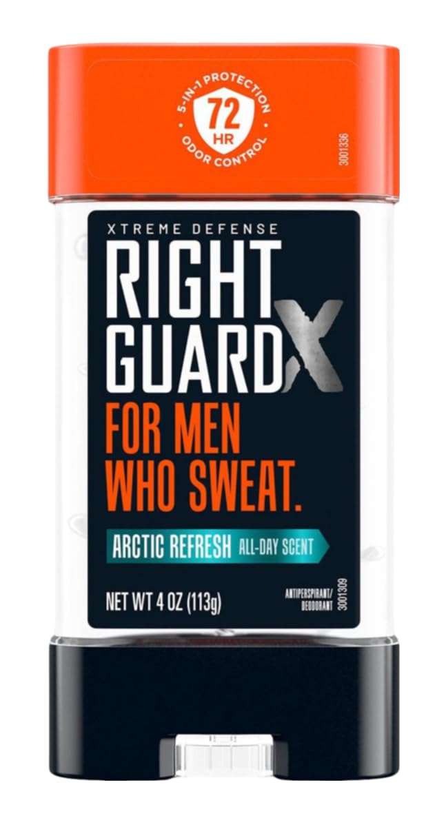 Right Guard Xtreme Defense Arctic Refresh Gel 4 Ounce Men Beauty and Personal Care Right Guard