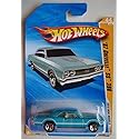 HOT WHEELS 2010 NEW MODELS TEAL '67 CHEVELLE SS 396 44/44 5 SPOKE