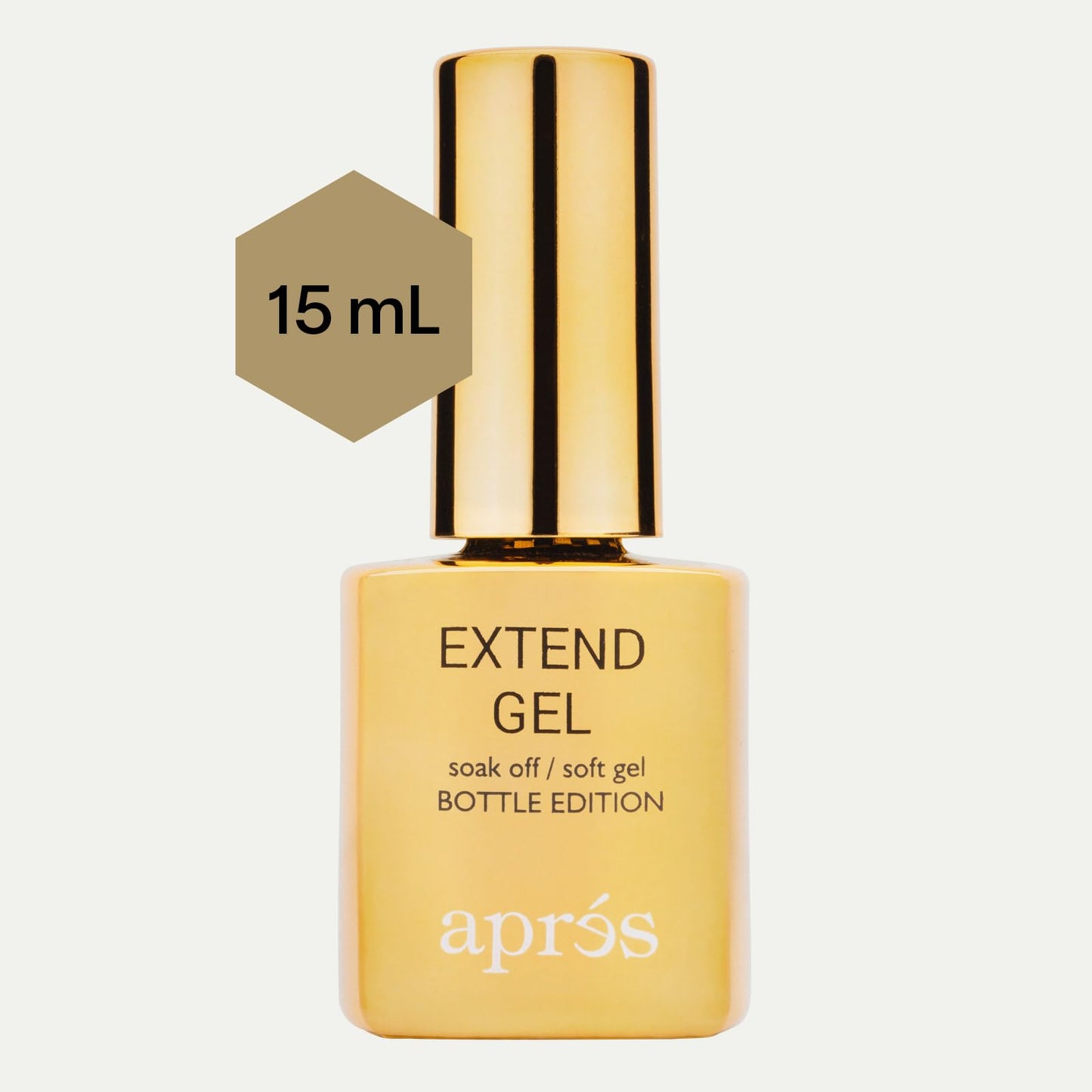 Aprés Extend Gel Gold Bottle Edition - Gel-X Tips Adhesive (15 ml) Beauty & Personal Care APRÉS