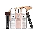 MagicMinerals AirBrush Foundation Set by Jerome Alexander - Complete 5pc Spray Makeup Set with Foundation, Primer, and Setting/Finishing Spray -