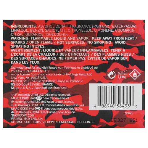 Marc Ecko Ecko Red by Marc Ecko for Men - 3.4 oz EDT Spray
