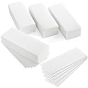 Juvale Wax Strips for Hair Removal - 7.85 x 2.7 In Pack of 400 Non-Woven Disposable Sheets - Customizable Face & Body Waxing Strips for Women Smooth