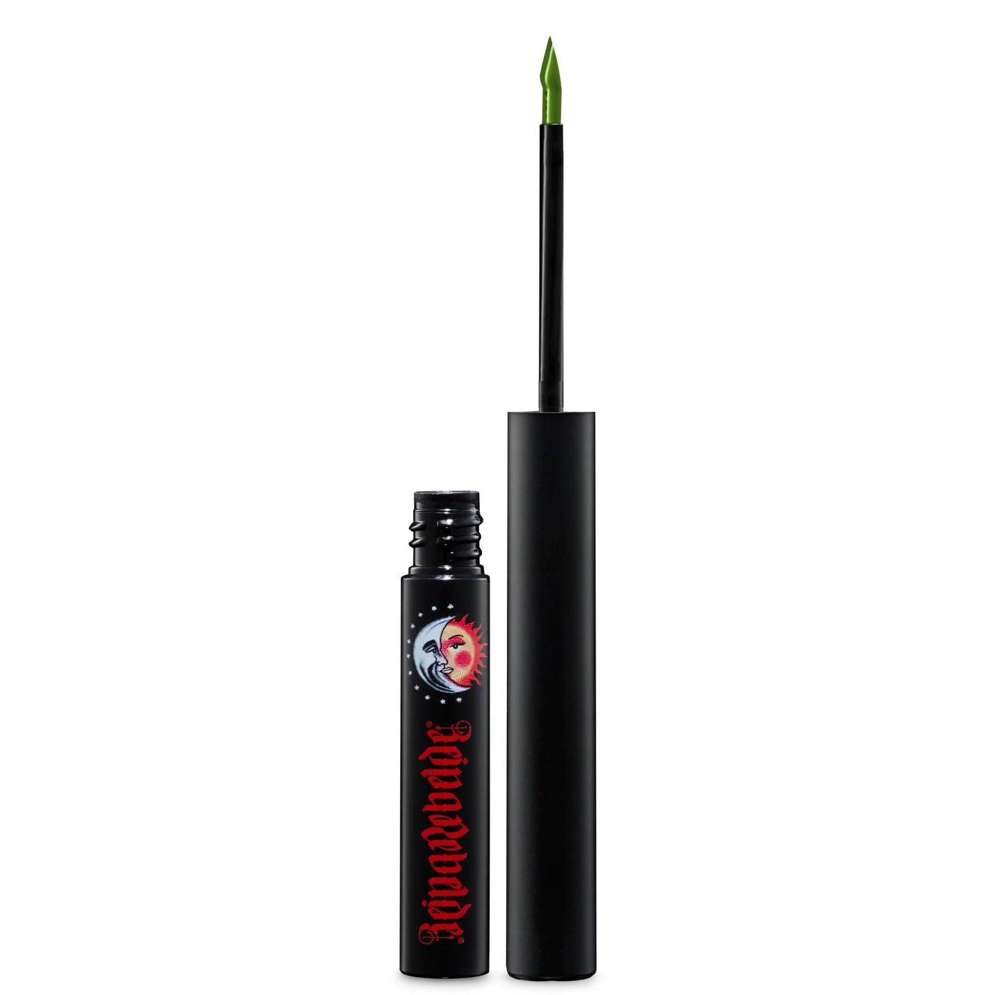 REINA REBELDE Opaque Highly Pigmented Green Liquid Eyeliner (Chiflada) - Rebel Eye Definer Liquid/Long Lasting Water Resistant, Smudgeproof/Demi-Sheen
