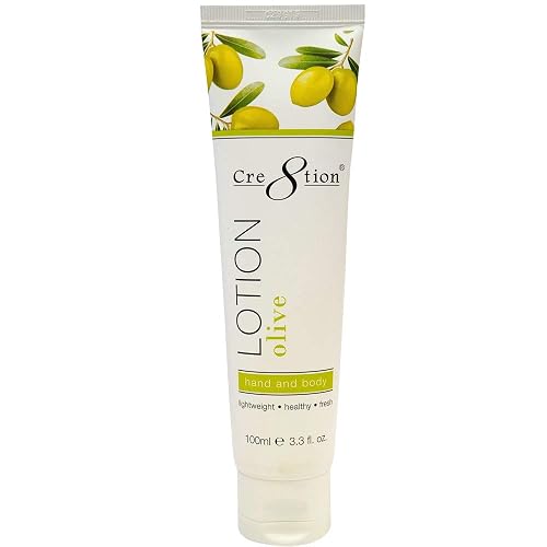 Cre8tion Spa Hand & Body Lotion Nourishing Skin Lotion Moisturizer From Dryness and Flaking 100 ml/fl. 3.3 oz (Olive)