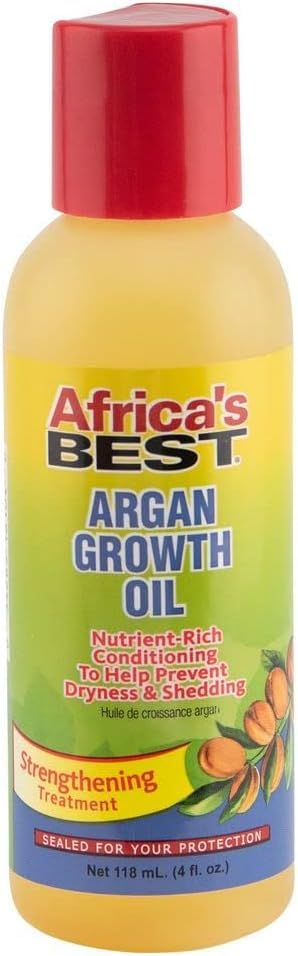 Africa's Best - Argan Growth Oil, Nutrient Rich Formula, Strengthens Hair, Stimulates Hair Growth, Conditions to Help Prevent Dryness and Shedding