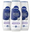 NIVEA Derma Comfort Caring Body Wash for Sensitive Skin, Body Wash with Hyaluronic Acid and Vitamin E, 16.9 Fl Oz Bottle, Pack of 3 Beauty & Personal Care NIVEA