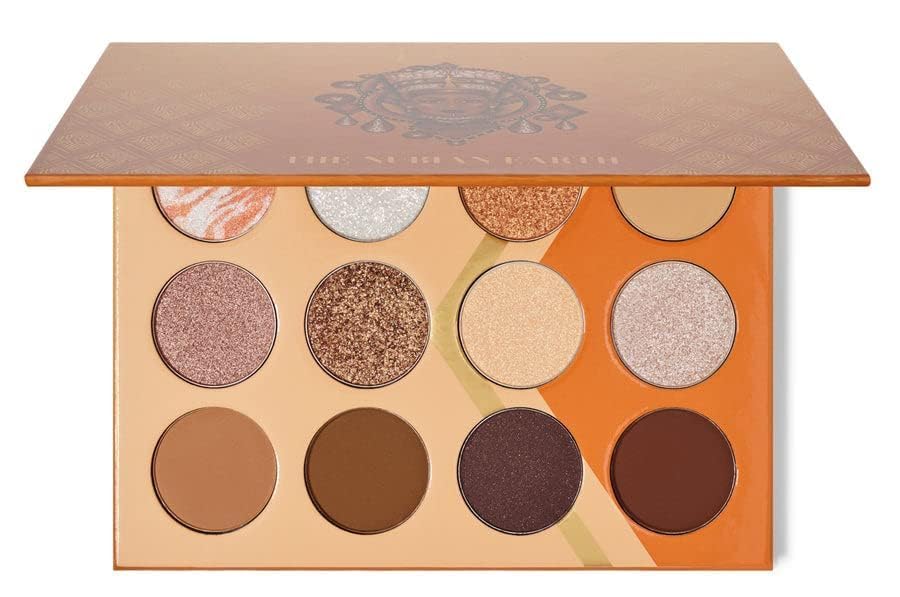 Juvia's Place Nubian Earth Palette - Browns, and Tans - Matte and Shimmer Pressed Pigments - Flattering for All Skin Tones - Shine Brown, White, Brown