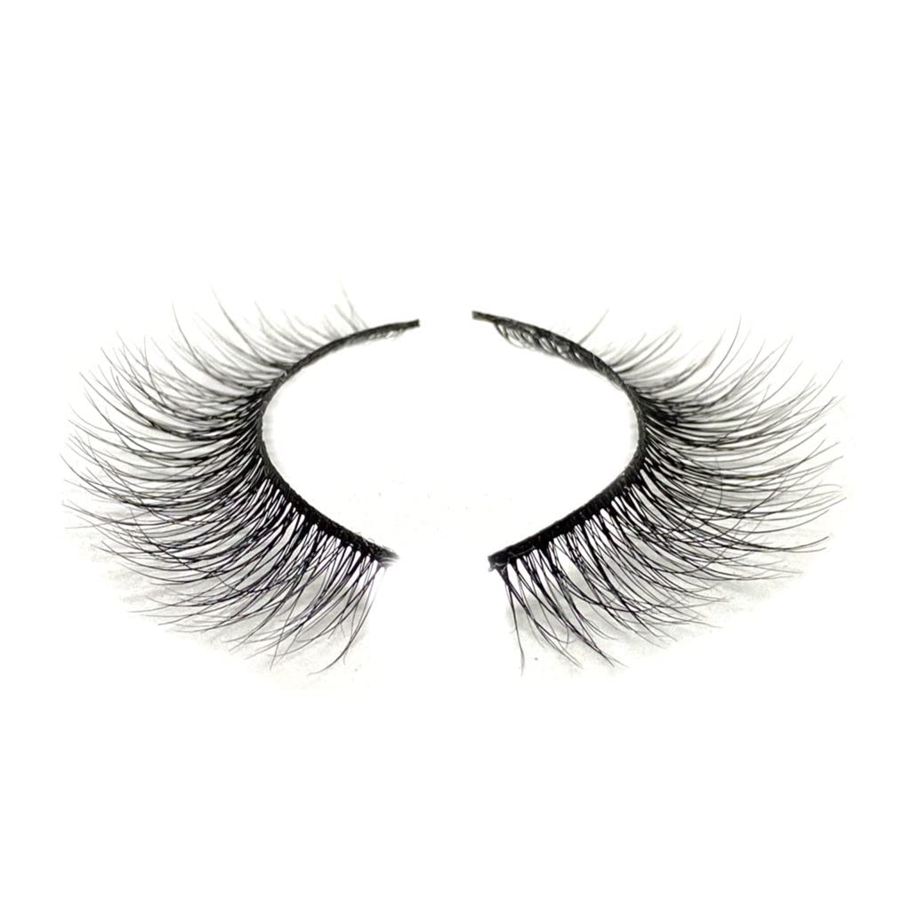 Natural Flutter Lashes by Uptown Lashes, Natural Look False Eyelashes with a Soft, Glam Look - Available in Silk Synthetic Fake Lashes & Mink