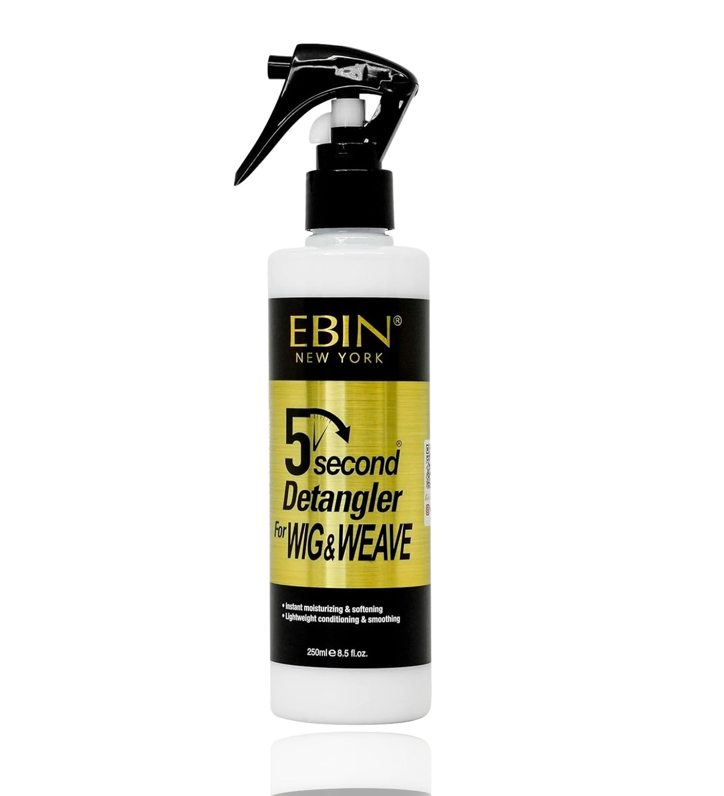 EBIN NEW YORK 5 Second Detangler - Moroccan Argan Oil Infused | Instant Moisture, Lightweight Conditioner | Softens, Smooths & Adds Shine | Wig