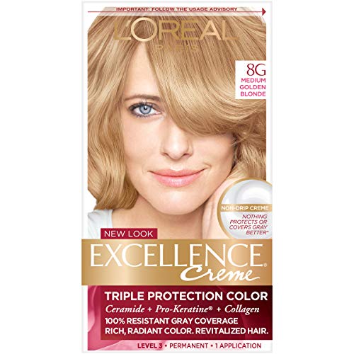 L'Oreal Paris Excellence Creme, 8G Medium Golden Blonde