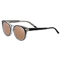 Serengeti - Havah, Shiny Black Transparent Layer, Mineral Non Polarized Drivers Cat 2 to 3, Small, Sunglasses, Feminine, Adult