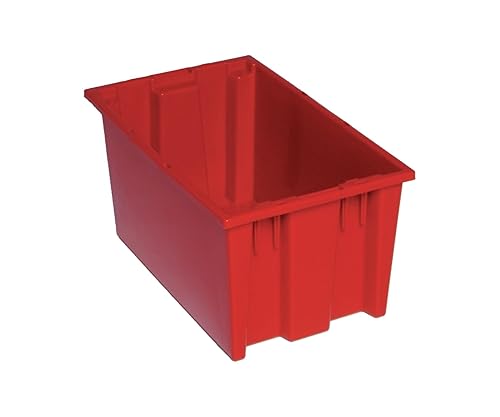 Quantum Storage snt185 Nest Totes Heavy Duty Part Organizer Bins - 18" x 11" x 9" - 6 Pack