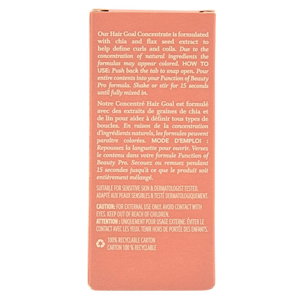 Function of Beauty Pro Curl and Coils Defining Hair Goal Concentrate Mix-In