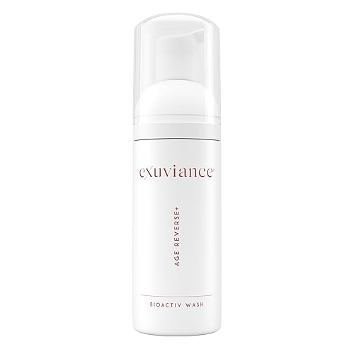 EXUVIANCE AGE REVERSE BioActiv Foaming PHA Face Wash and Makeup Remover with Botanical Extracts, Soap-Free 4.4 fl. oz.