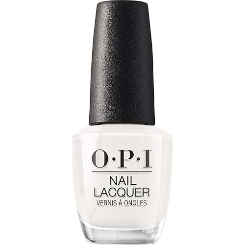 OPI Nail Lacquer Funny Bunny | Sheer Soft White Crème Chip Resistant Nail Polish | Fast Drying, Streak Free