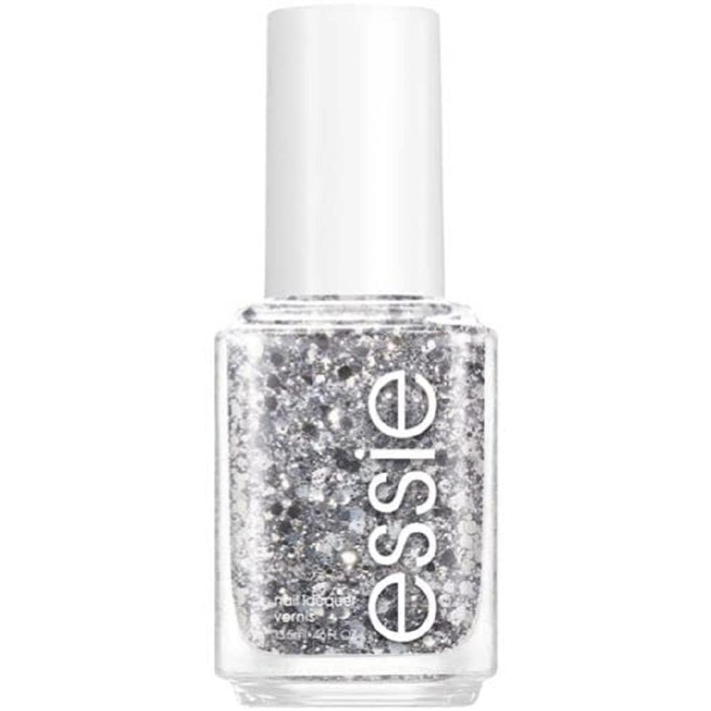 essie Salon-Quality Nail Polish, Vegan, Silver Glitter, Set In Stones, 0.46 fl oz Beauty & Personal Care essie