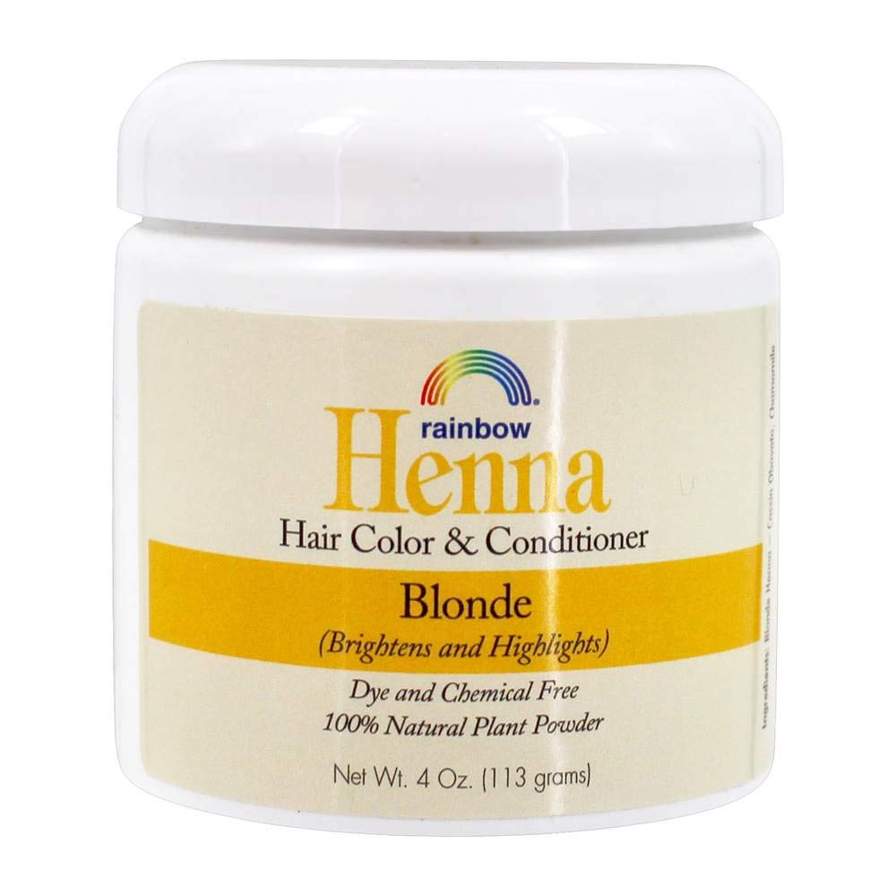 Rainbow Research Henna Botanical Hair Color and Conditioner, Blonde, 4 Ounce