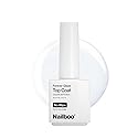 Nailboo Premier Forever Glaze Gel Nail Polish, Clear Top Coat LED Lamp Gel Polish, Self-Leveling DIY, Salon Quality Nail Color, Glossy Long-Wear, 0.3