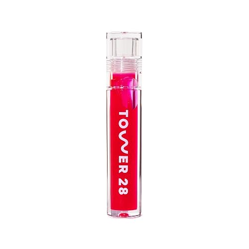 Tower 28 ShineOn Lip Gloss Jelly - Hydrating Lip Balm + Sheer Gloss for Sensitive Lips - Non-Sticky + High-Shine Jelly Formula with Nourishing Oil
