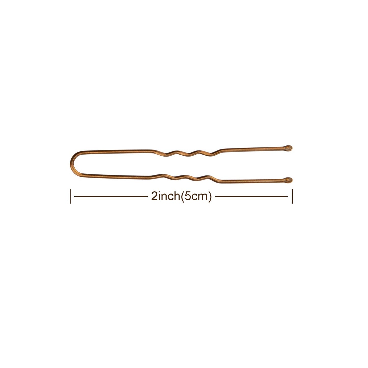 AIEX 200 Pieces U-Shaped Hairpins Kit Hair Clips Hairpins Hair Clips for Women Girls and Hair Salon (Bronze)