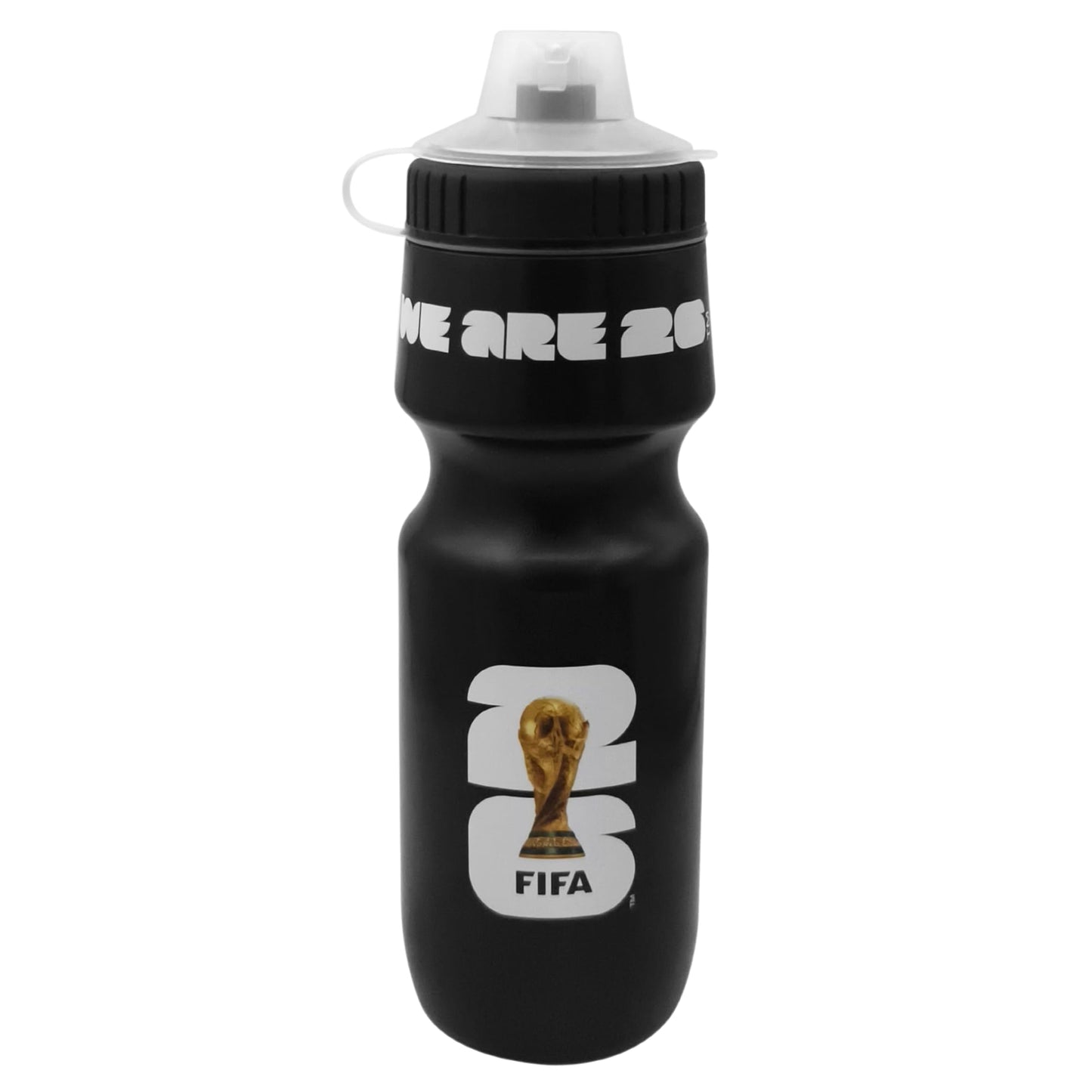 Official 2026 FIFA World Cup 24oz Refillable Squeeze Water Bottle - BPA-Free, Reusable, Dishwasher Safe with Pull-Top Cap - Designed for Everyday Use