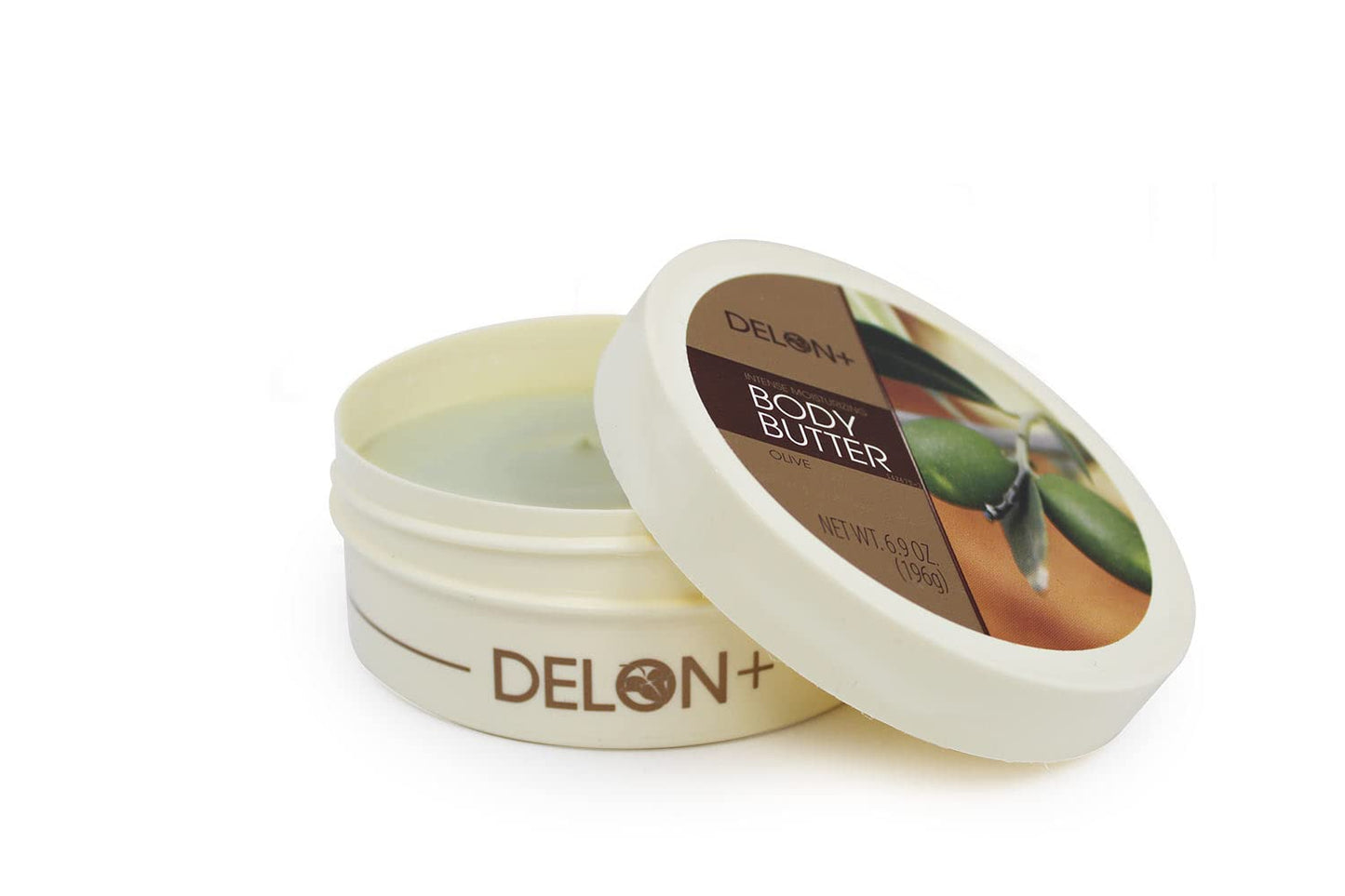 DELON Intense Moisturizing Body Butter, Olive with Olive Oil & Vitamin E, 6.9 oz (Pack of 4)