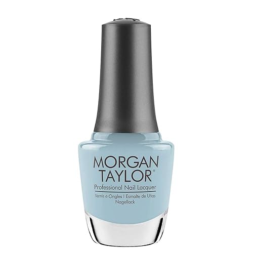 Morgan Taylor Nail Lacquer (Water Baby) Blue Professional Lacquer, Vibrant, Chip-Resistant, Fast-Drying, Long-Lasting, High-Shine, Perfect