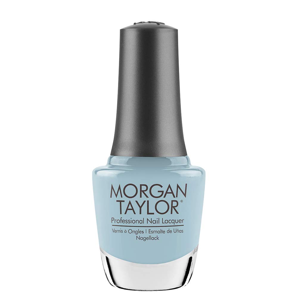 Morgan Taylor Nail Lacquer (Water Baby) Blue Professional Lacquer, Vibrant, Chip-Resistant, Fast-Drying, Long-Lasting, High-Shine, Perfect