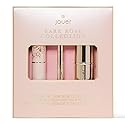Jouer Bare Rose Collection - Blush Stick, Cream Lip Liner, Lip Plumping Balm Kit - Face Makeup in Rose Shades - Hydrating Formulas for Long Wear