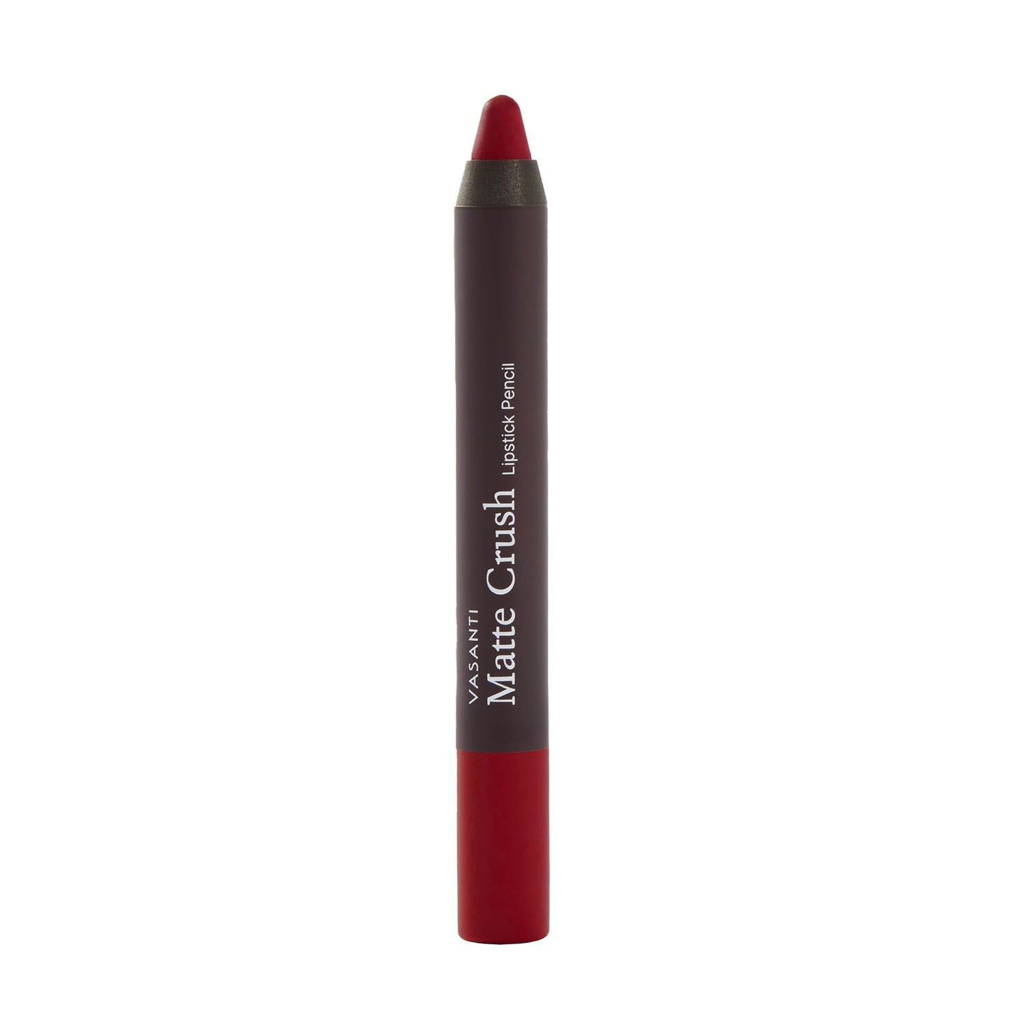VASANTI Matte Crush Lipstick Pencil (Red X) | Long-Lasting, Water-Resistant Lip Liner Pencil that Won’t Smudge | Highly Pigmented, Soft Matte Lip