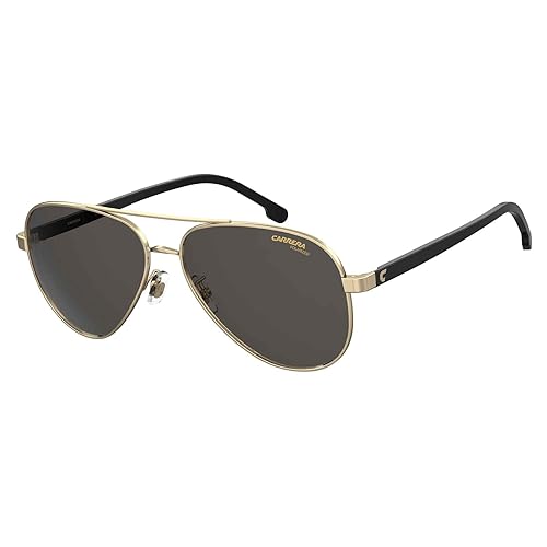 Carrera Men's Casual Pilot Sunglasses, Black Gold, 58mm