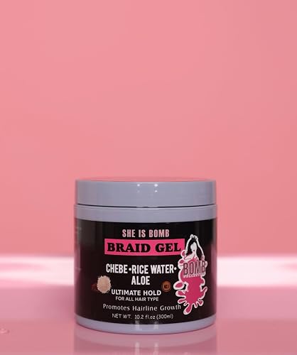 She Is Bomb BRAID GEL with CHEBE, RICE WATER, & ALOE 300ml