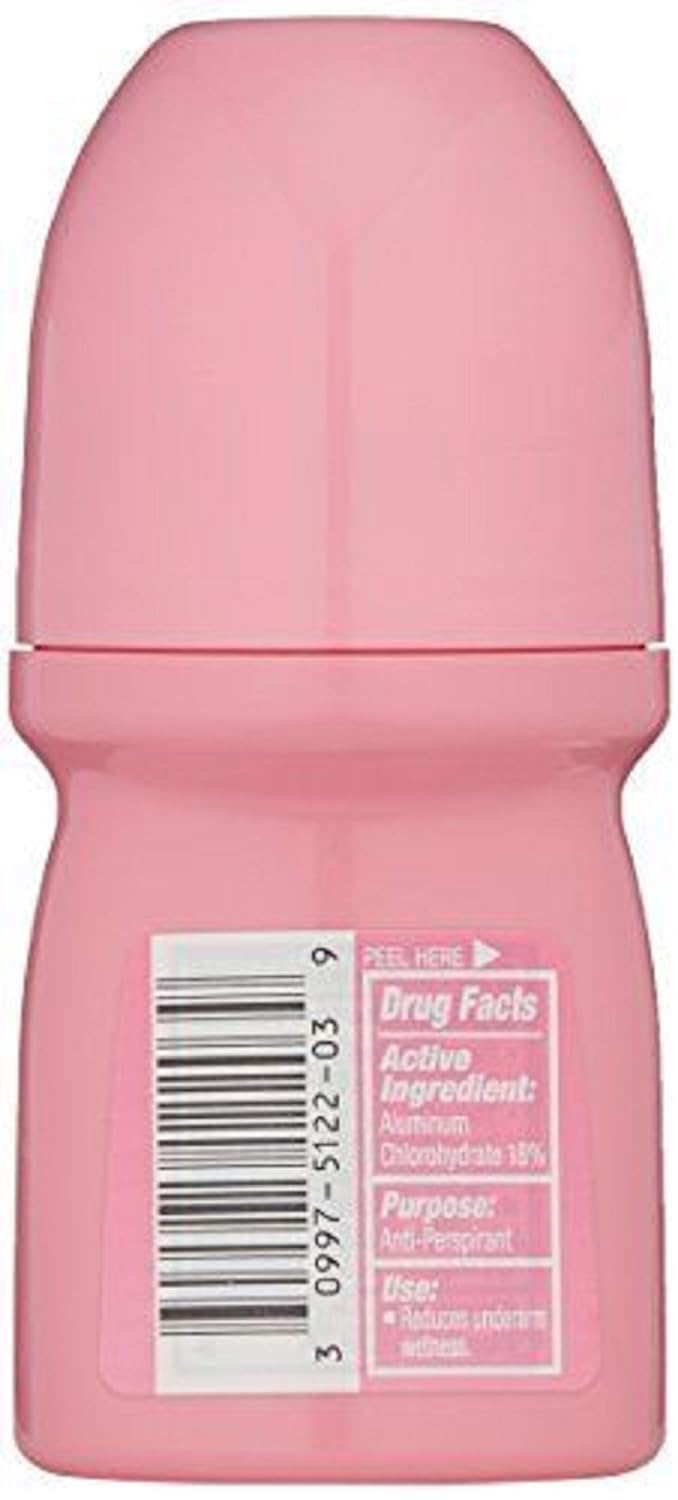 Hi & Dri Anti Perspirant Deodorant Roll On Powder Fresh 1.7 oz (Pack of 6)